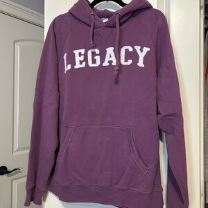 Blue 84 Purple Hoodie with White Lettering